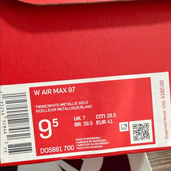 Nike Air Max 97 Metallic Gold and Black Shoes Brand New size 9.5 or 8 man - Picture 12 of 13